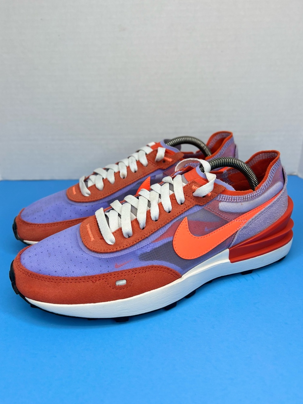 Women’s Nike Waffle One Team Orange Sz 10 NO INSOLES DC2533-800 Like New No Box - Picture 2 of 16